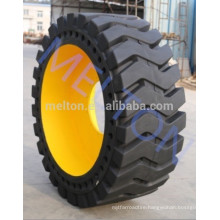 good price high quality solid tire 17.5-25 with rim